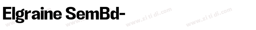 Elgraine SemBd字体转换